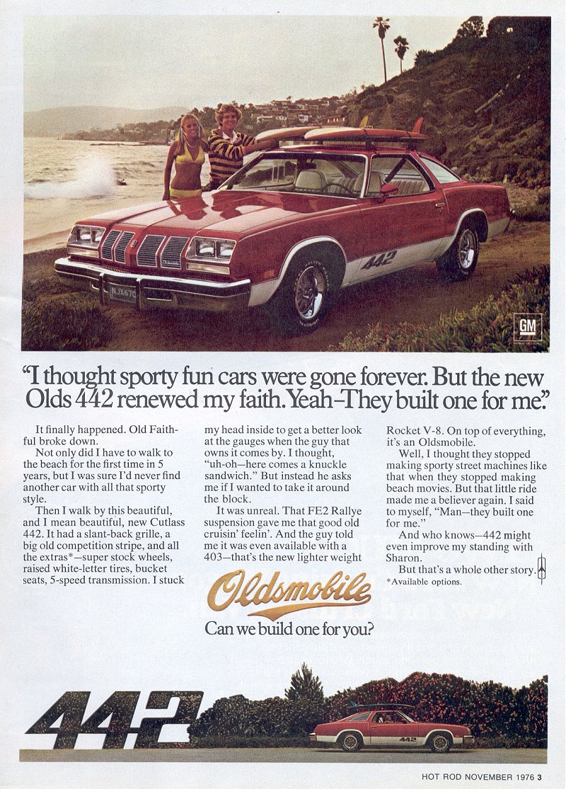 1977 Oldsmobile Auto Advertising